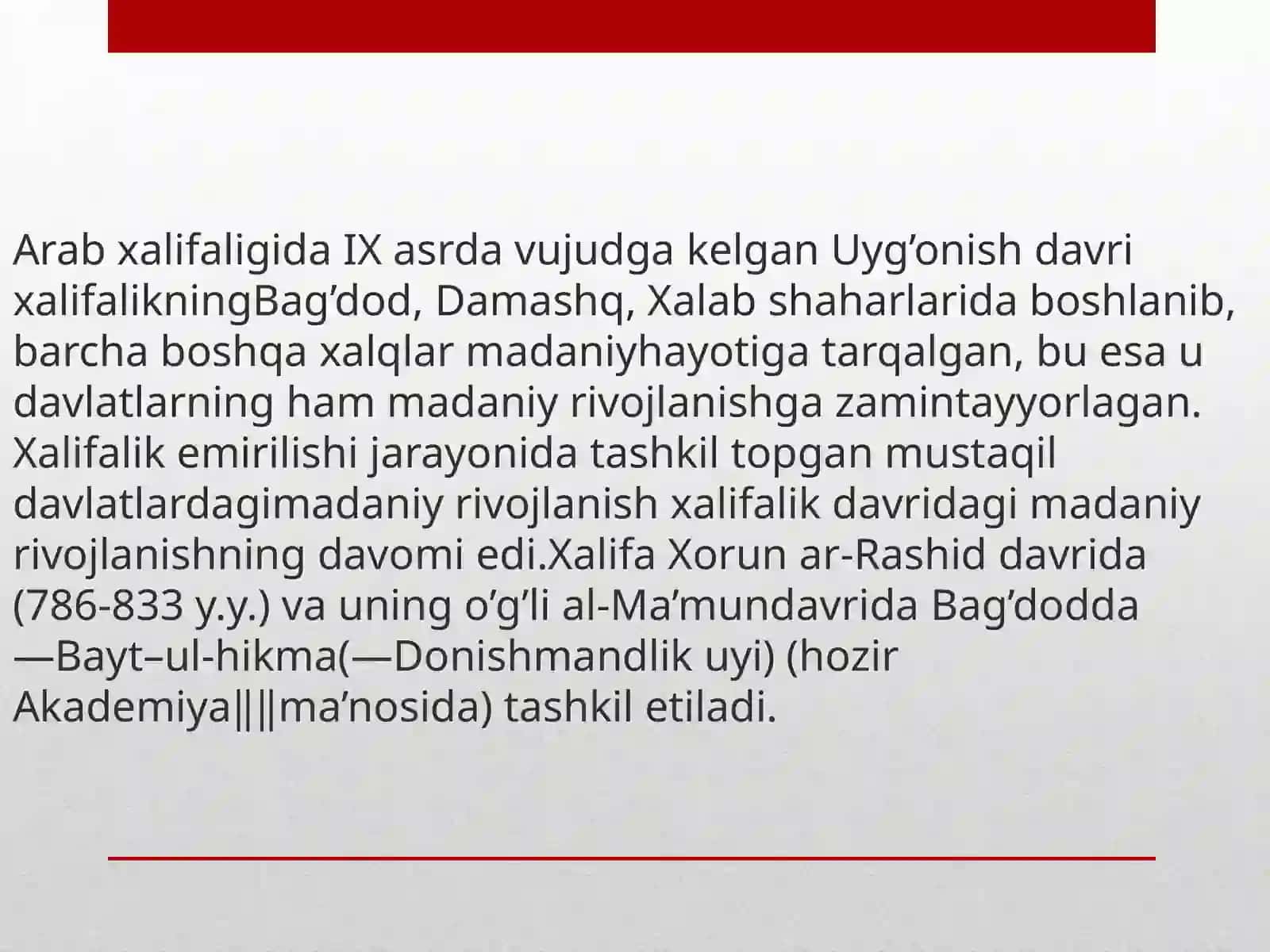 Arabxalifaligidamadaniyhayot 4
