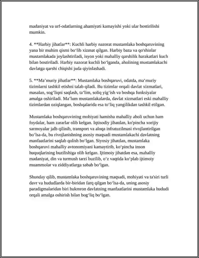 MUSTAMLAKA BOSHQARUV TARTIBOTI VA UNING MOHIYATI 4