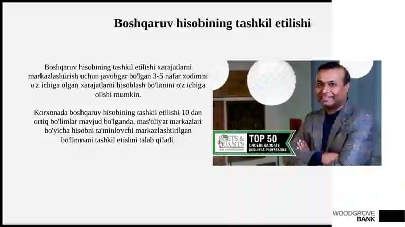 Boshqaruv hisobining mohiyati va unitashkiletish 4