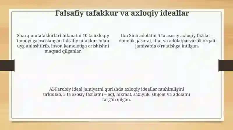 Sharq mutafakkirlarining islom dinining inson kamolotiga taʼsiri haqida gʻoyalar 4