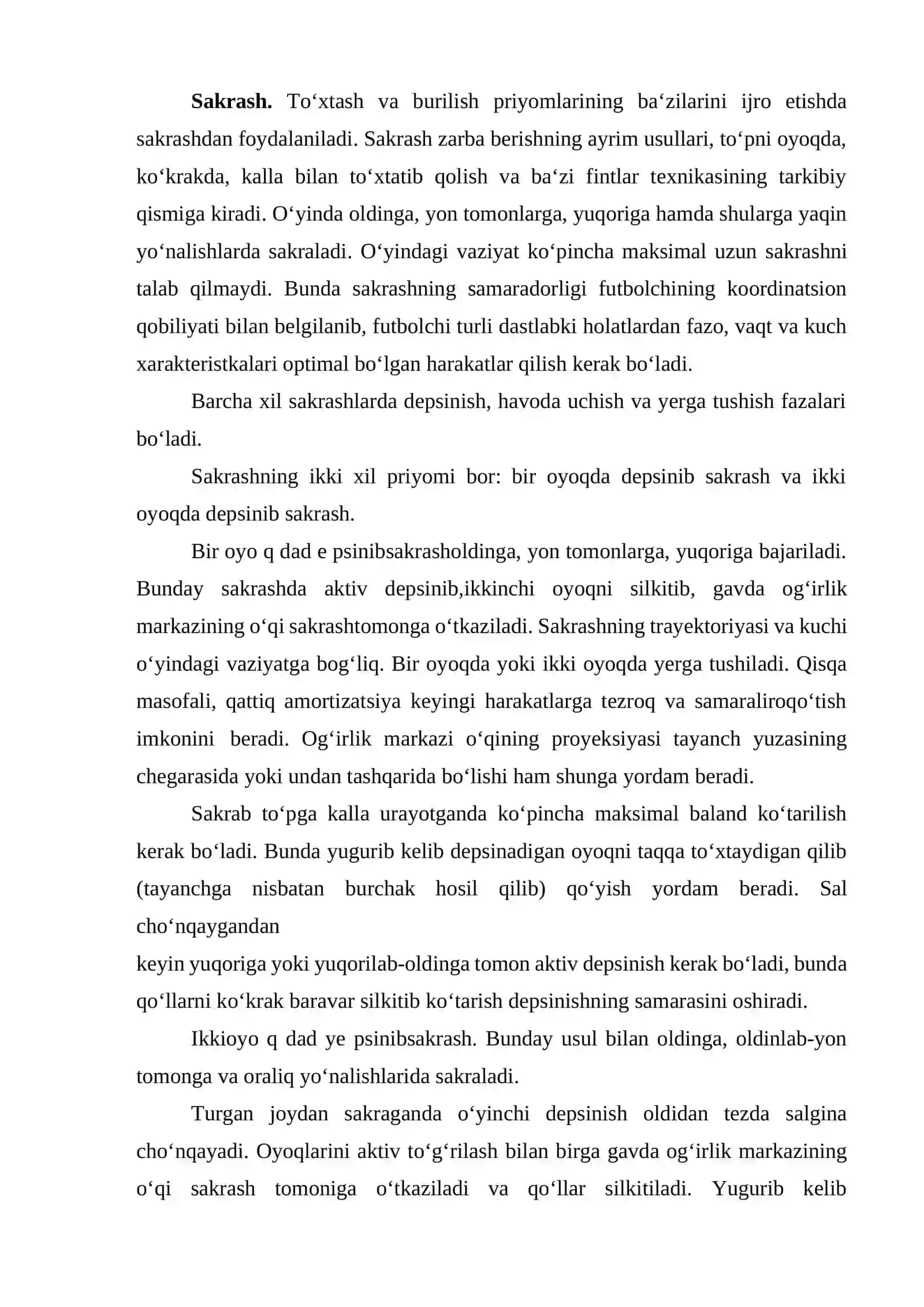 Futbol o‘yinida harakatlanish texnikasi 4