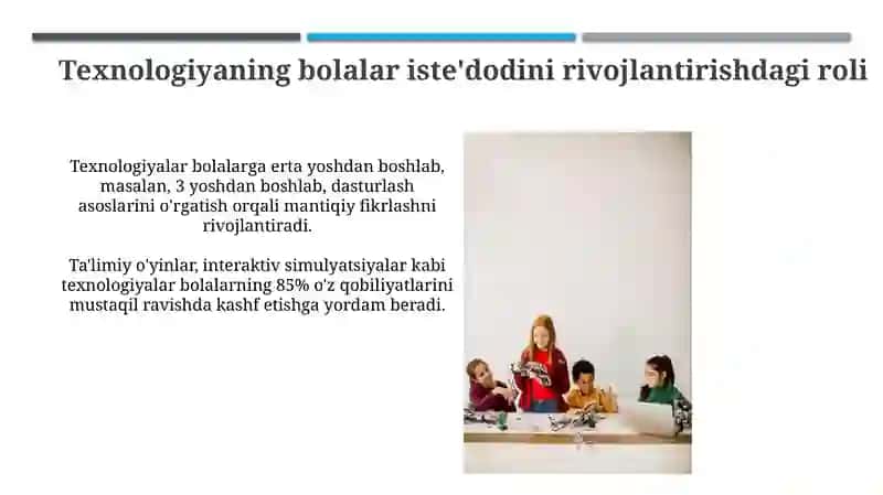 "Bolalar iqtidorini rivojlantirishning texnologik asoslari" 4