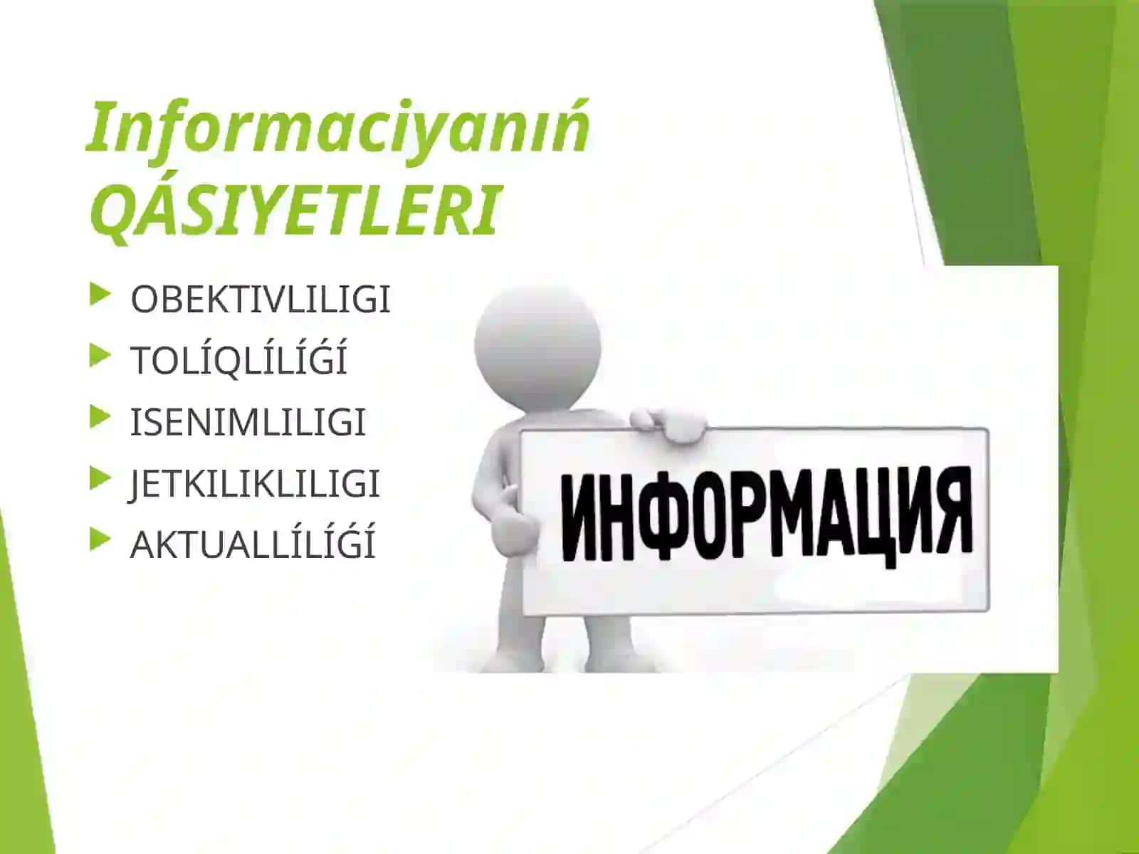 BILIMLENDIRIWDE INFORMACIYALÍQTEXNOLOGIYALARPÁNINENPREZENTACIYASÍ 4