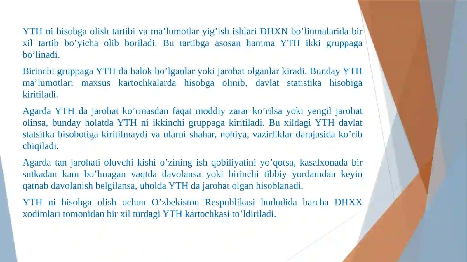 YTH to’g’risidagi ma’lumotlarni yig’ish tizimi 4