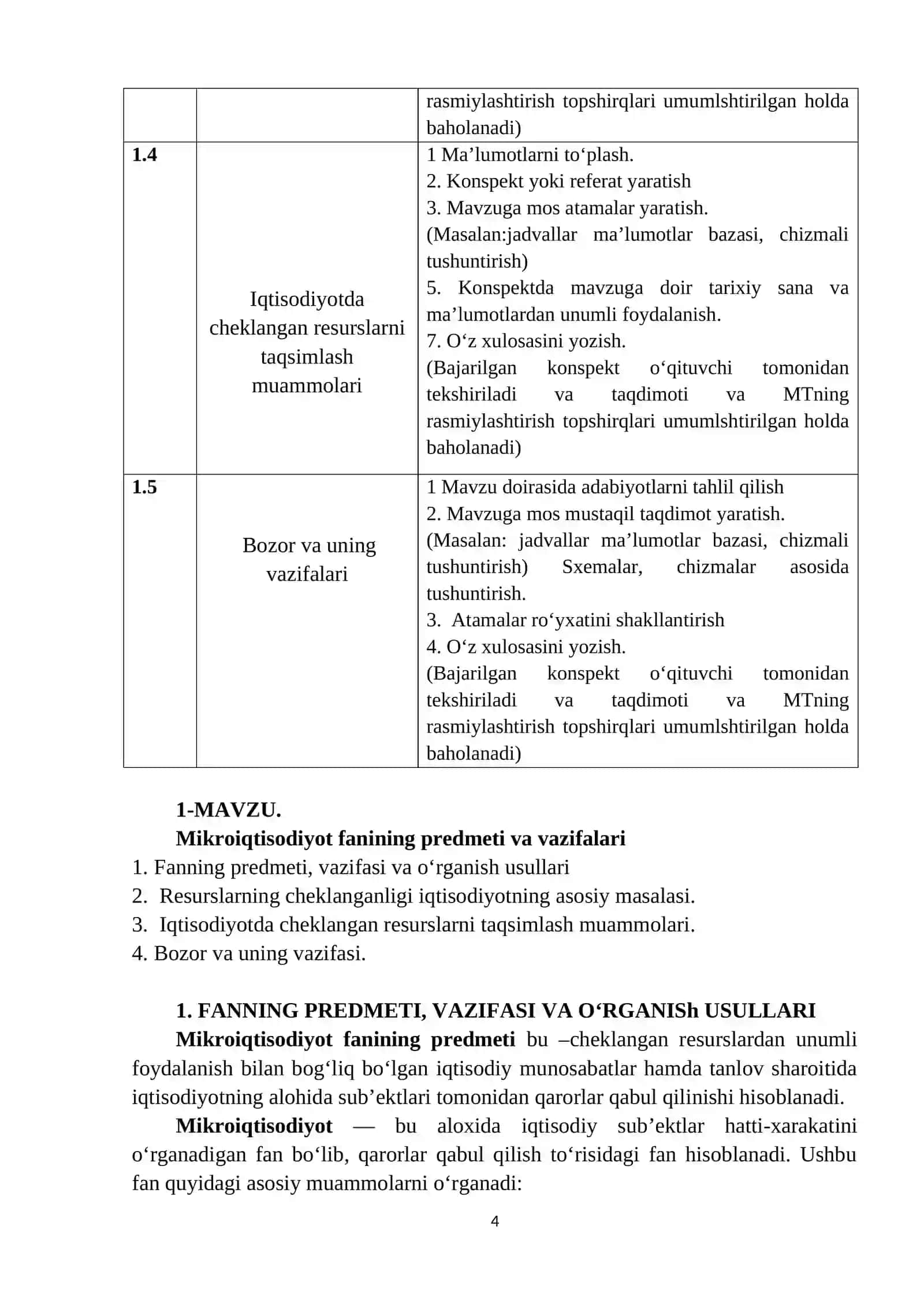 MUSTAQIL TA’LIM TOPSHIRIQLARI VA ULARNI BAJARISH BO’YICHA USLUBIY KO’RSATMA 4