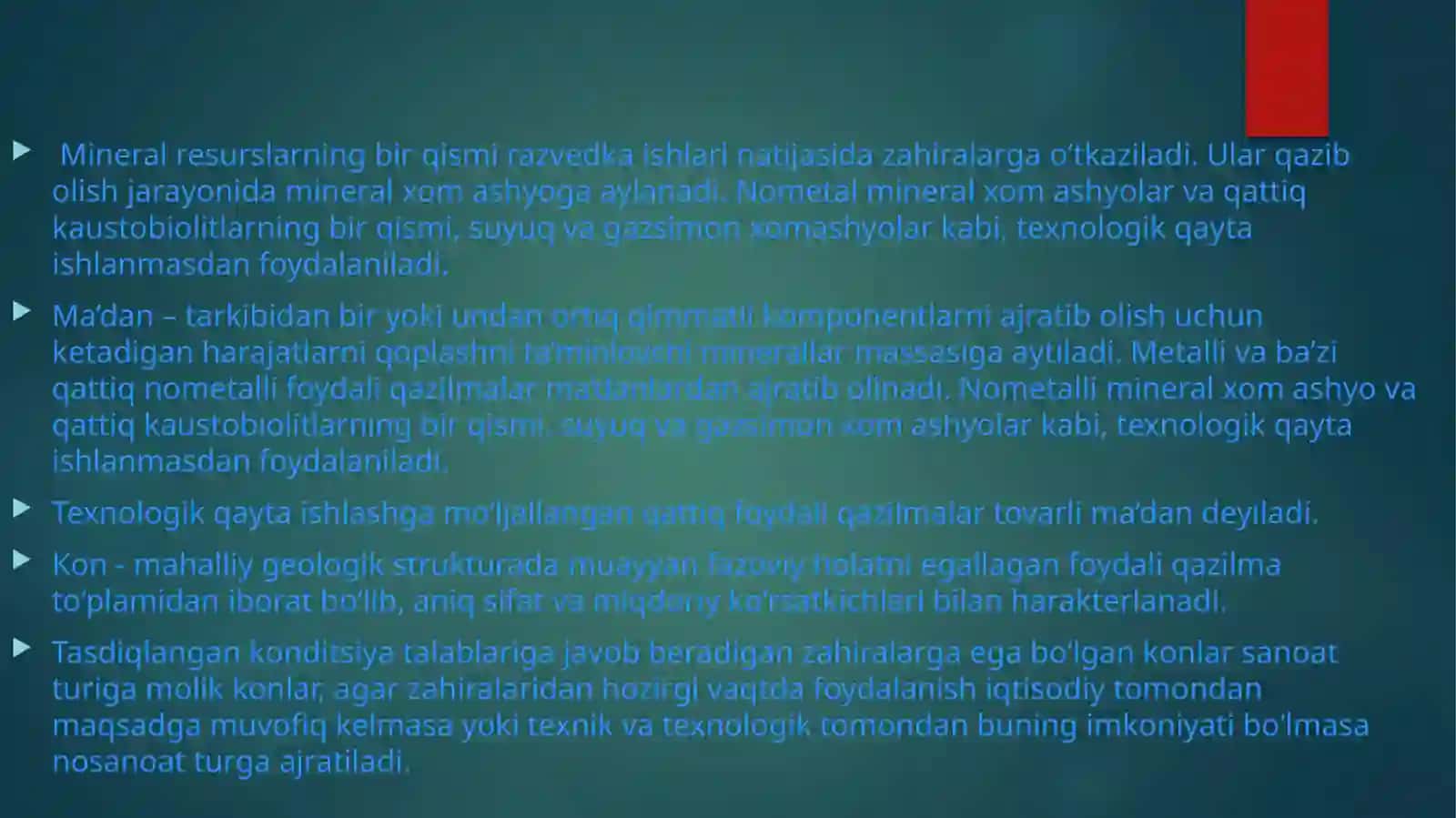 RAZVEDKA QILISH MAQSADIDA FOYDALI QAZILMA BOYLIKLARINI TARTIBLASH, GURUHLARGA AJRATISH. 4
