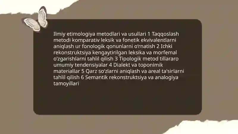 Etimologiya. Ilmiy etimologiya va xalq etimologiyasi 4