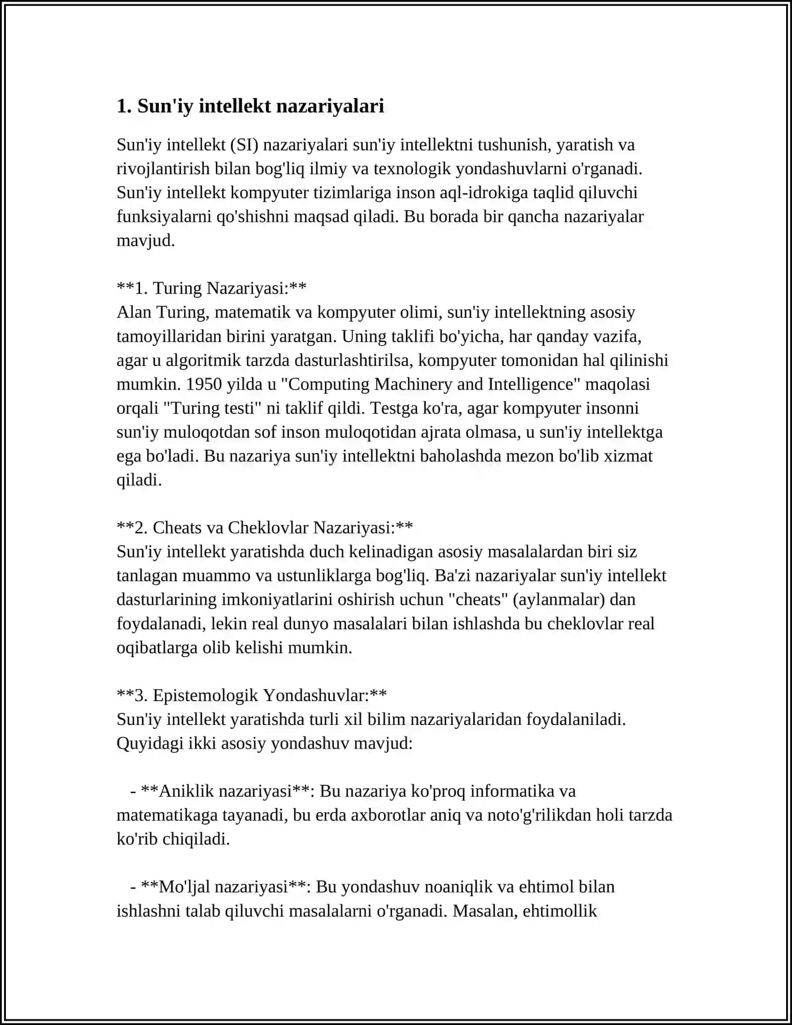 ZAMONAVIY SUN'IY INTELLEKT TIZIMLARI 4