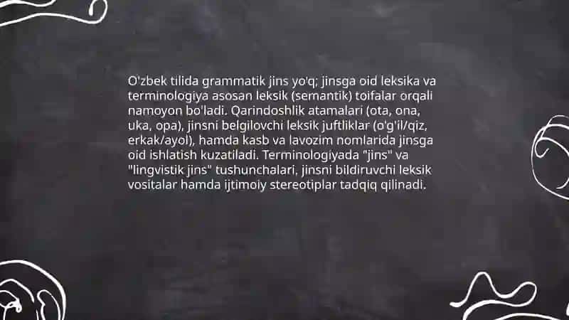 O'zbek tilida gender variativlik 4