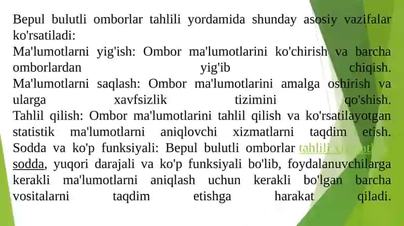 Bepul bulutli omborlar tahlili 4
