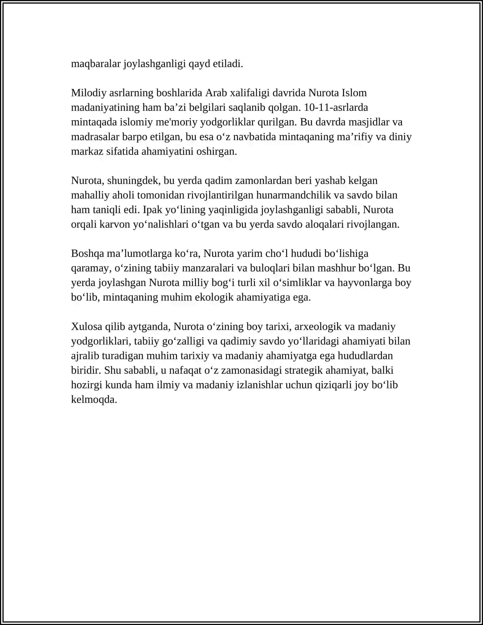 NUROTA HAQIDA MALUMOT 4