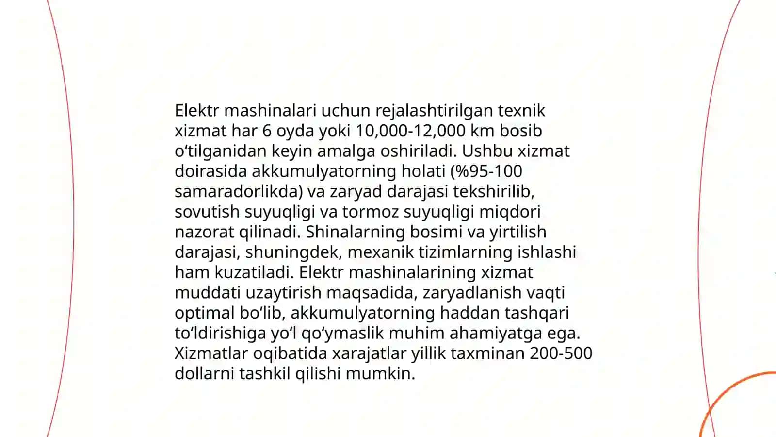 Elektr mashinalarining texnik xizmat ko'rsatish rejimlari 4