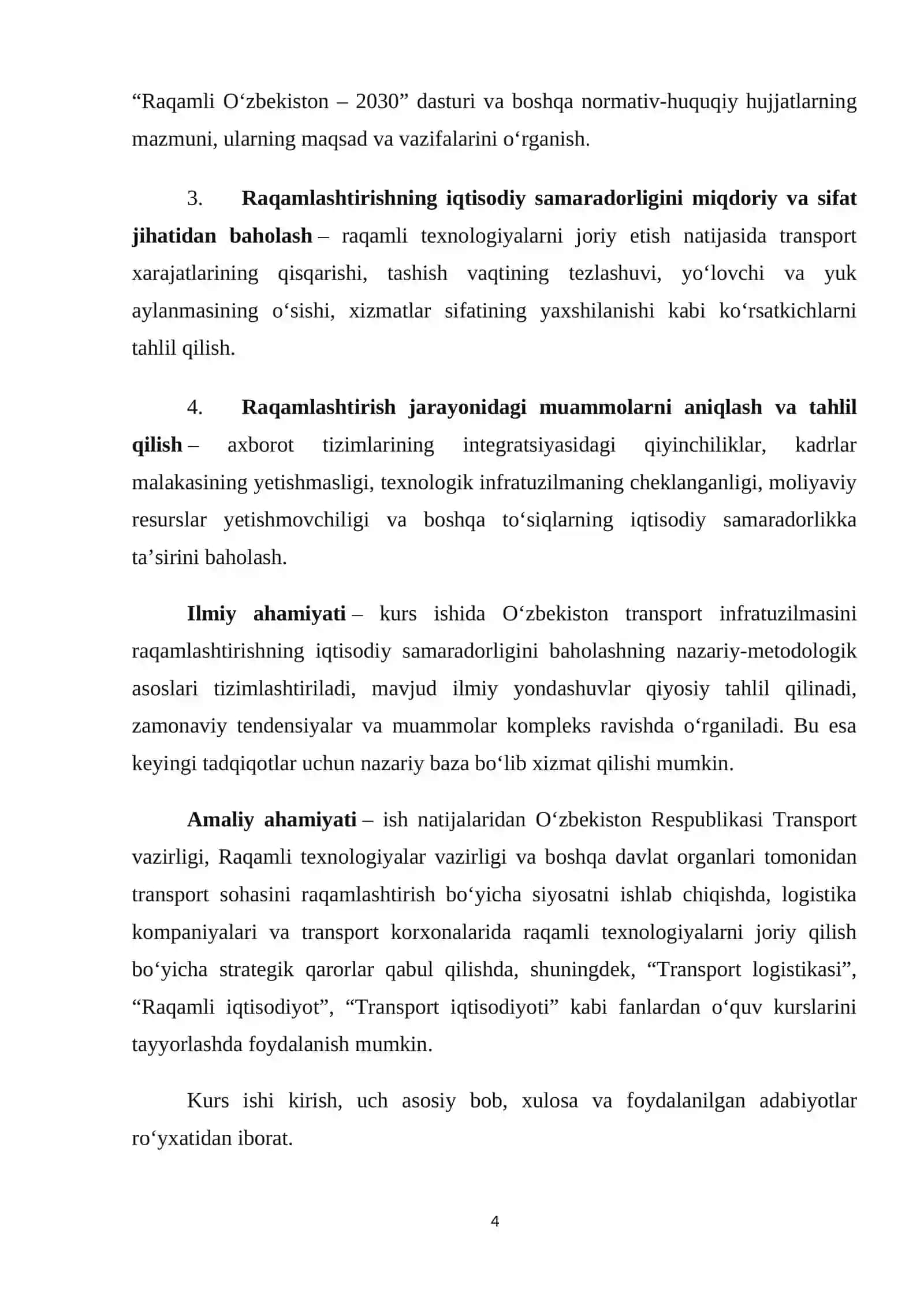O”zbekistonda transport infratuzilmasini raqamlashtirishning iqtisodiy samaradorligi 4