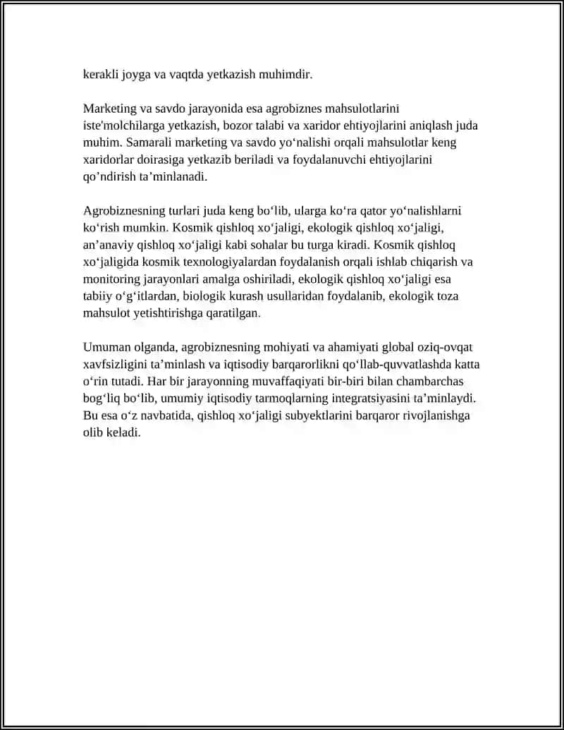 Agrobizness va uning turlari 4