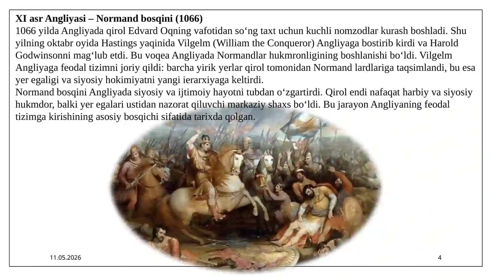 XI-XV asrlarda Angliyada feodallashish jarayoni 4