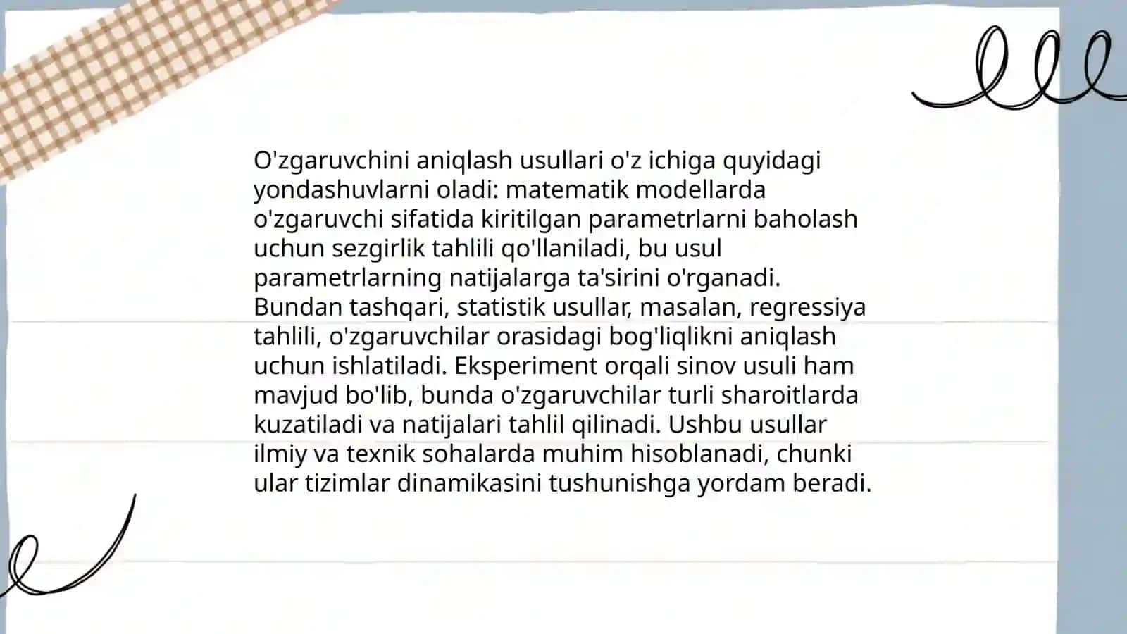 Masalani bir ôzgaruvchili tenglama yordamida yechish 4