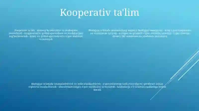 Biologiya TaʼLimida Differensiallashtirish Va Individuallashtrish Texnologiyalari 4