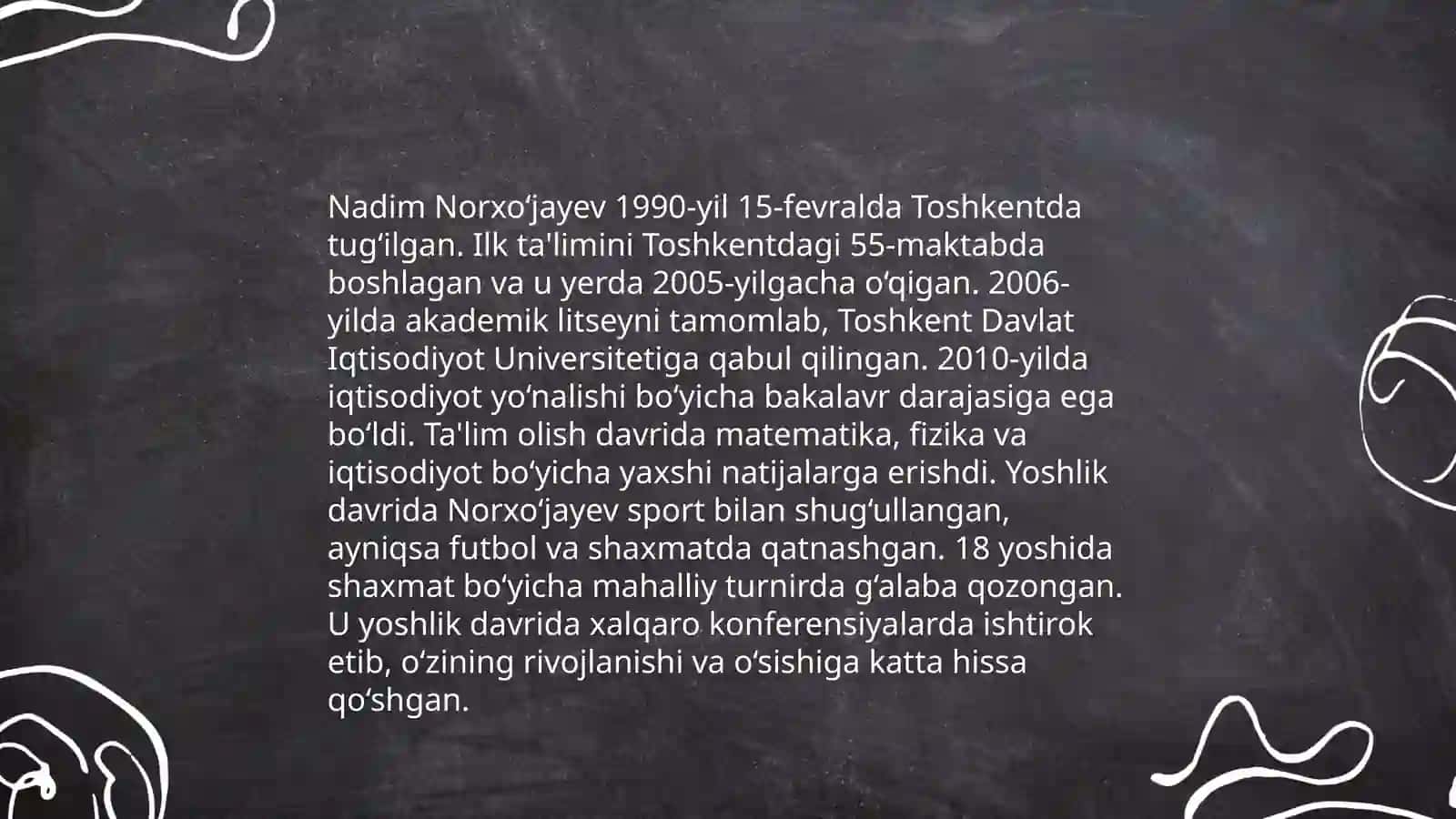 Nadim Norxo‘jayev: Hayoti va tarjimai holi 4
