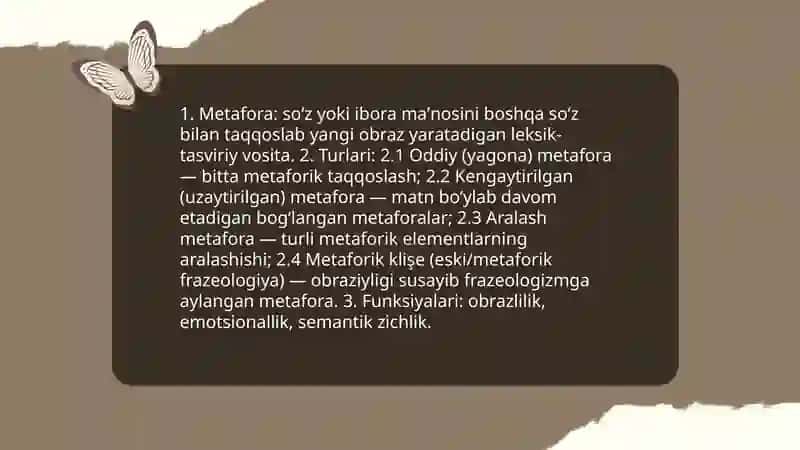Tilning tasviriy vositalari nutq shakllari va turlari 4