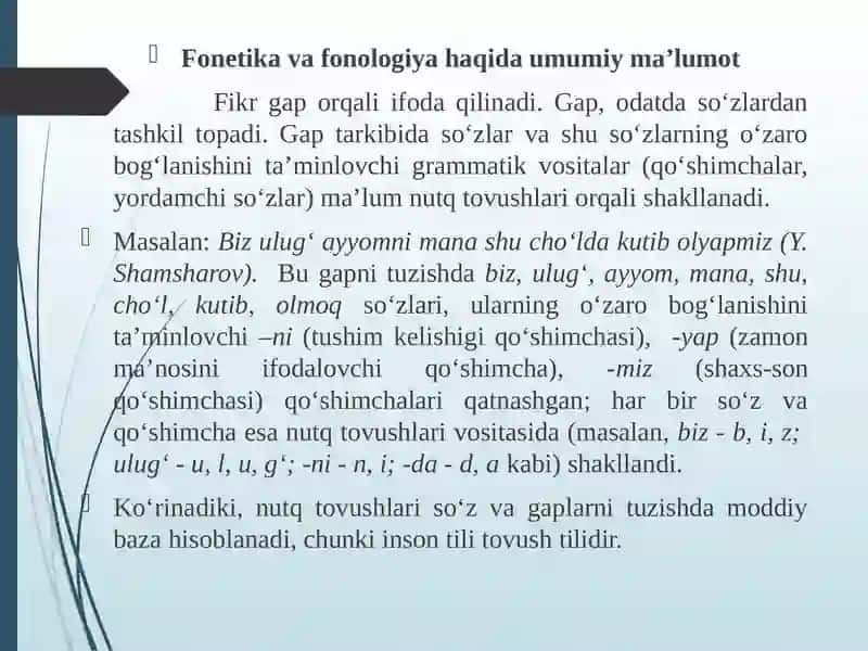 ONA TILINING FONETIK VOSITALARI 4