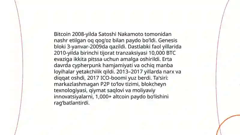 Kriptovalyutalar: tarixi va tasnifi 4