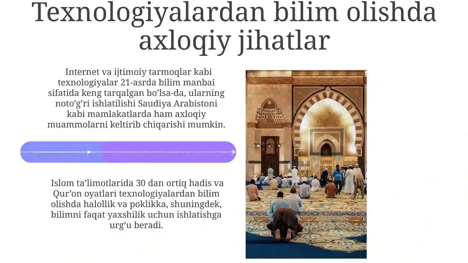 Islom ta'limotida ahloq va ilm egalash odobi haqida 4