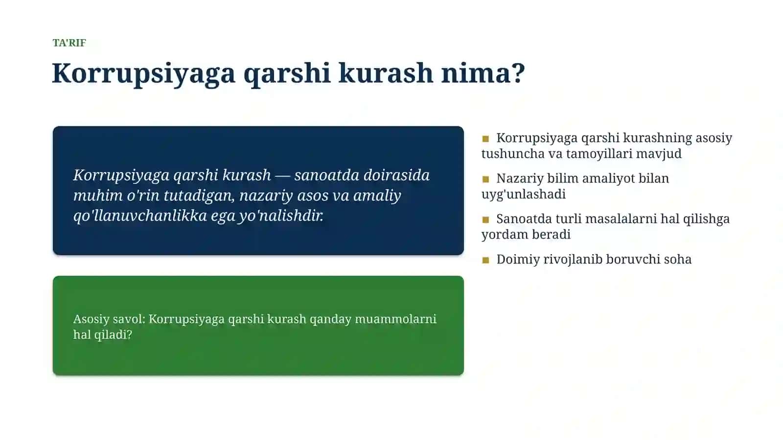 Korrupsiyaga qarshi kurash 4
