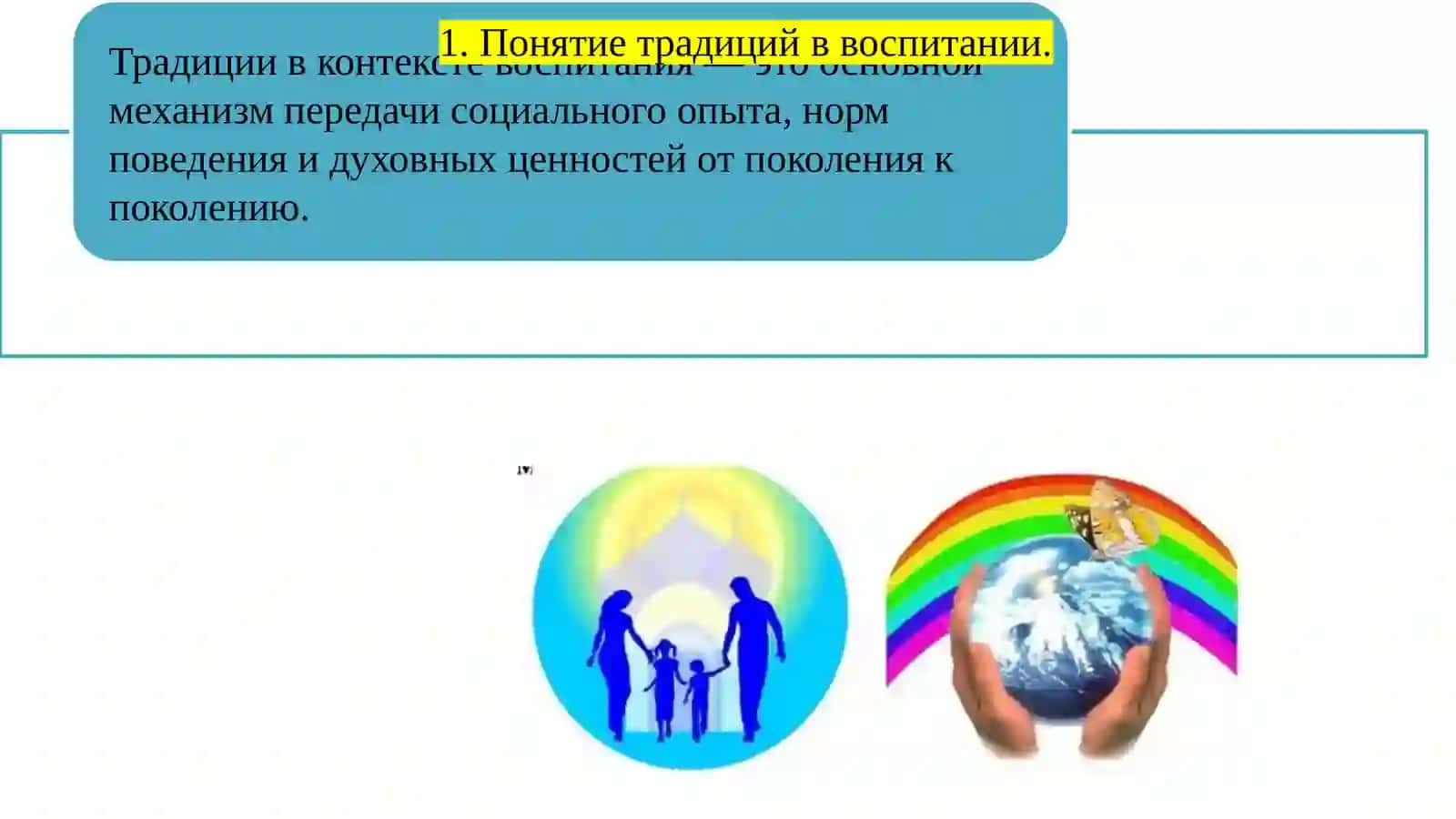 ВОСПИТАНИЕ НА ОСНОВЕ ТРАДИЦИЙ И  ЦЕННОСТЕЙ ПОКОЛЕНИЙ 4