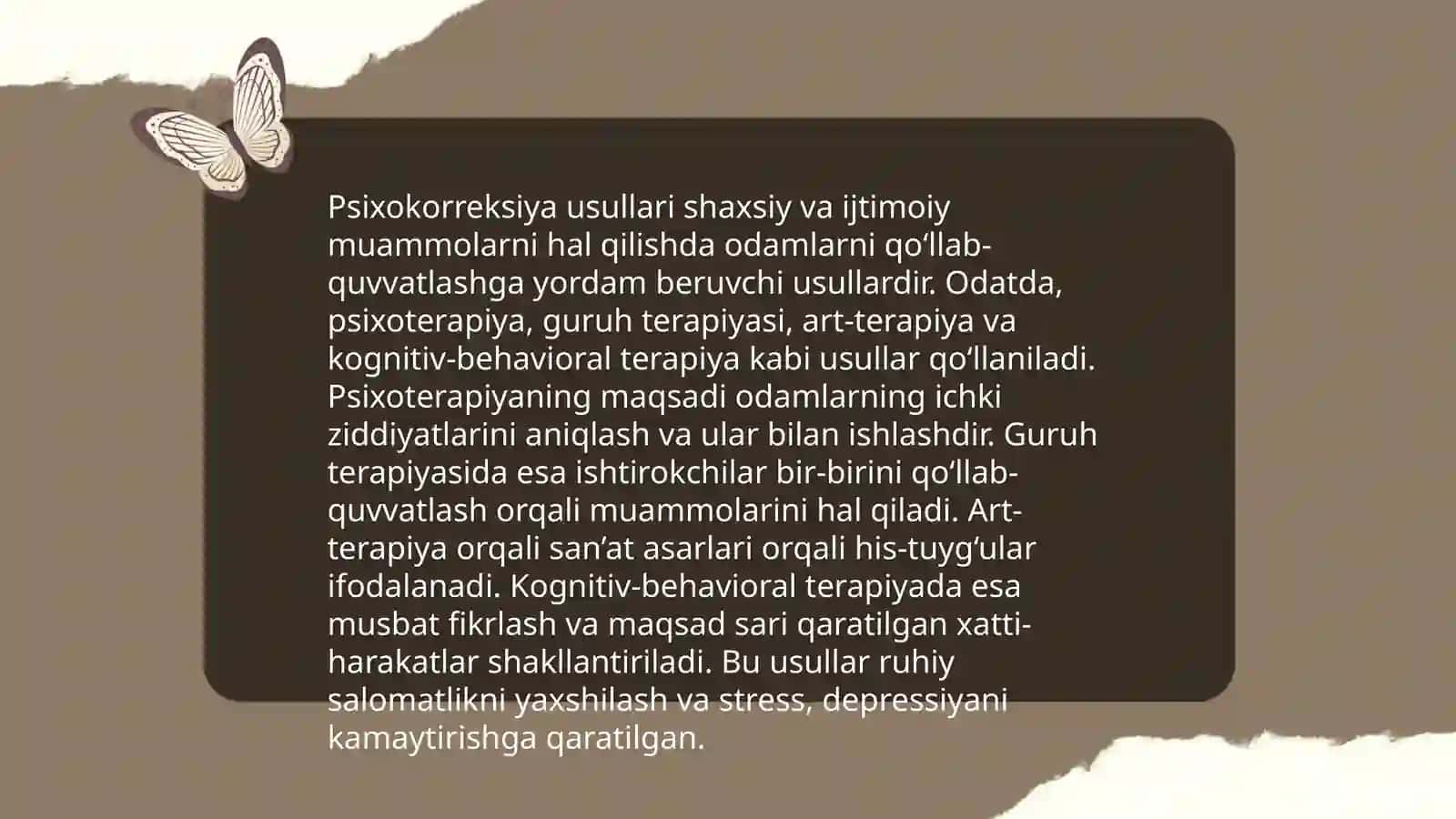 Psixokorrektsiya ishining asosiy tamoyillari 4