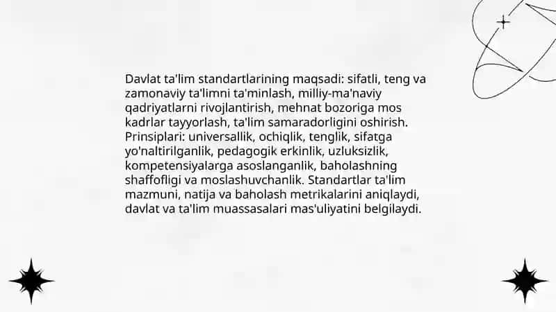 Davlat talim standardlari 4