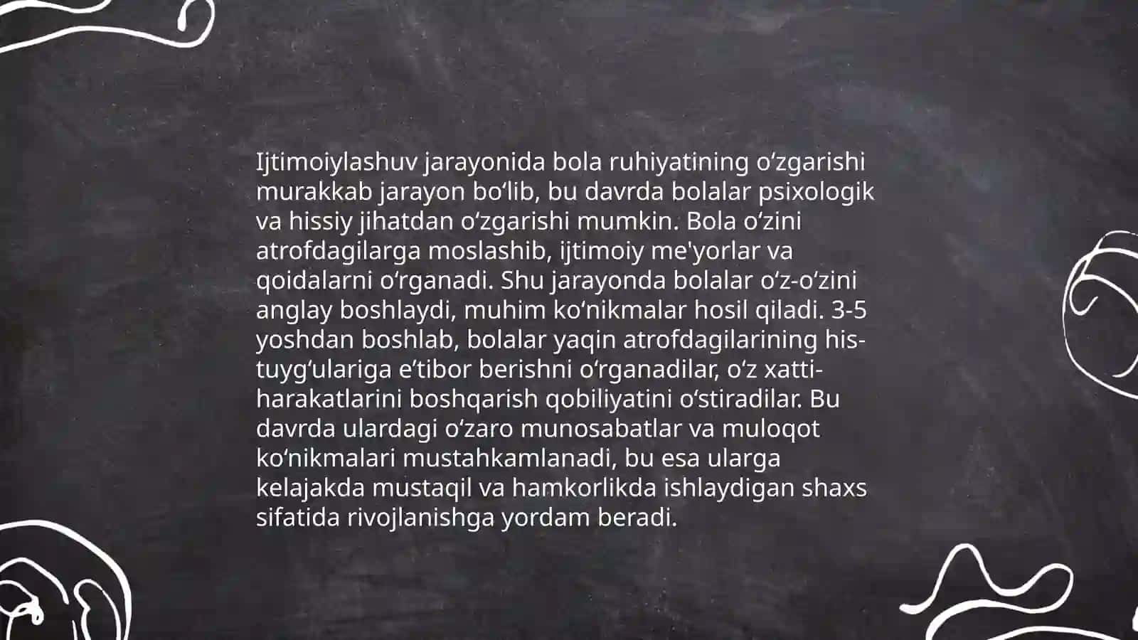 İjtimoiylashuv muommosi sifatida bola psixik rivojlanishining ijtimoiy õrganish nazariyasi 4