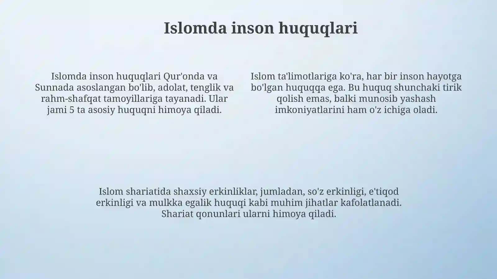 Insonning huquq va erkinliklari 4
