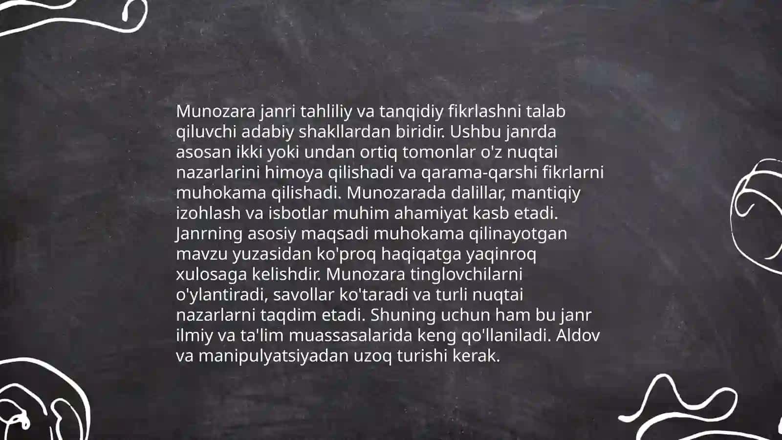 Munozara janri. Munozara janrining manbalari. Yusuf Amiriy va uning “Oʻq va yoy” asari 4