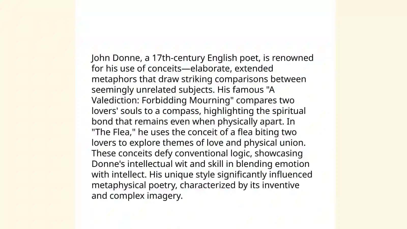 Metaphysical Poetry:John Donne and George Herbert 4