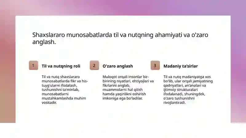 Muloqot ijtimoiy va shaxslararo munosabatlarning ifodasi sifatida 4