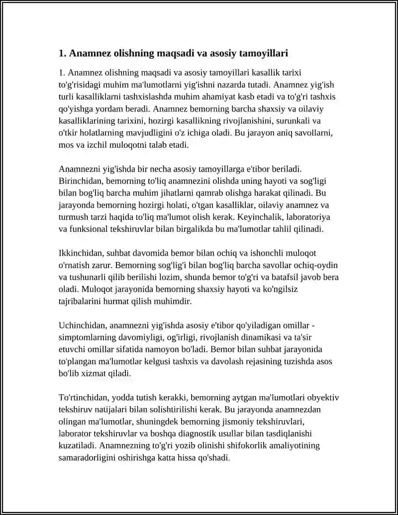 ASOSIY TADĄIGOT USULLARI. MA'LUMOTLAR YIG'ISH (ANAMNEZ).BEMORNI TASHQI TEKSHIRISH. YUZ MUSHAKLARI, LIMA TUGUNLARI VA TUPRIK BEZLARINI PALPATSIYA QILISH. OG'IZ BO'SHLIG'INI TEKSHIRISH. TISH VA MILKLAMI TEKSHIRISH XUSUSIYATLARI 4
