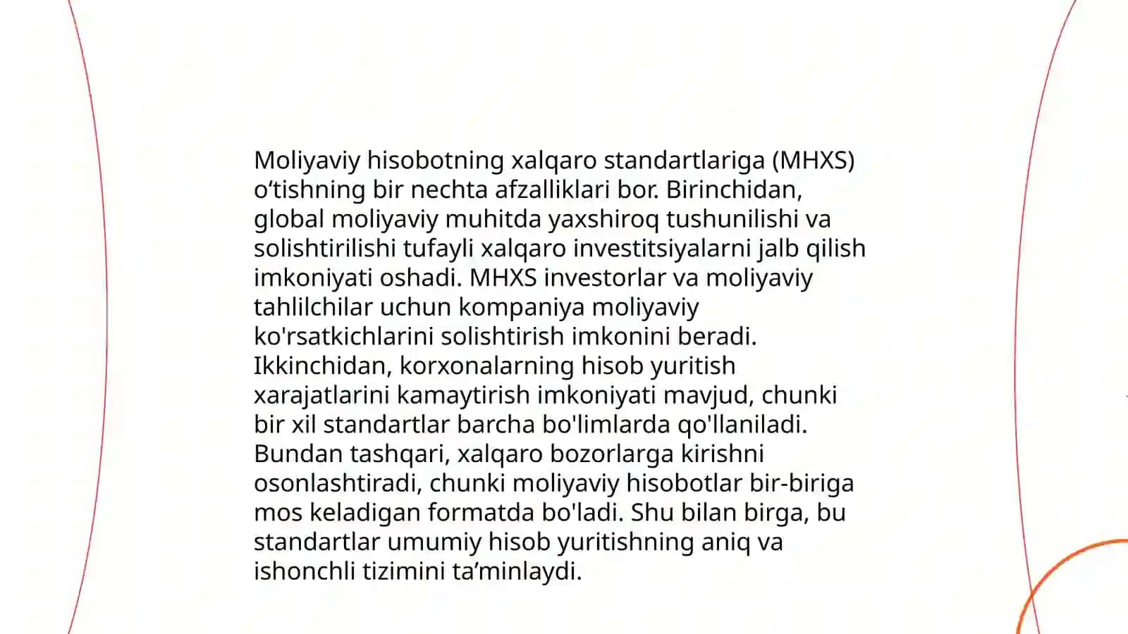 Moliyaviy hisobotning xalqaro standartlariga o’tishning yutuq va muammolari 4
