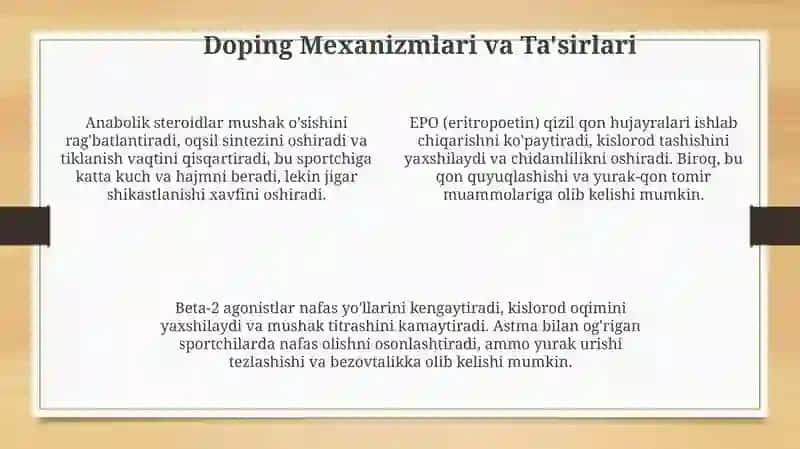 Doping: Ta'rif, Turlari va Tarixi 4