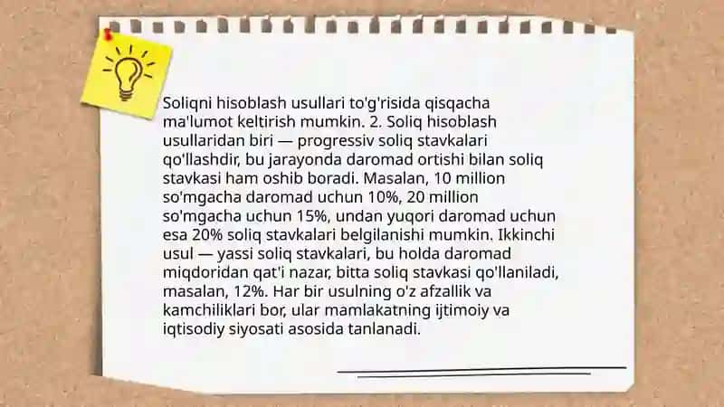 Suv resurslaridan foydalanganlik uchun soliq 4