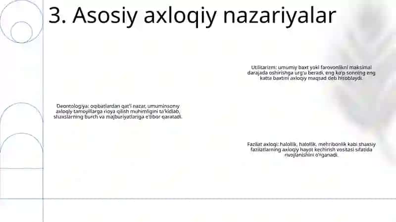 Etikaning Mohiyati Va Ahamiyatini Õrganish 4