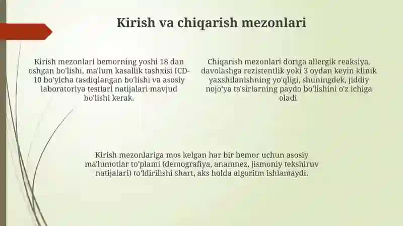 Dorilar buyurish algoritmi 4
