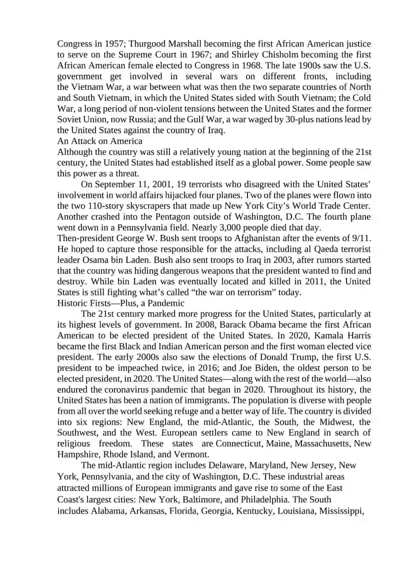 The United States of America. General Information 4