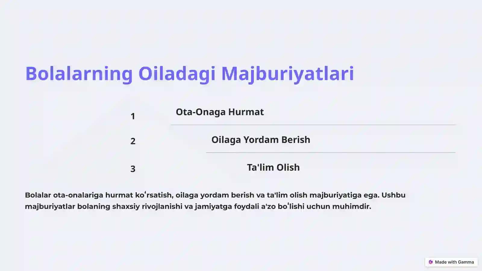 Oilada Bolalarning Huquqlari va Majburiyatlari 4