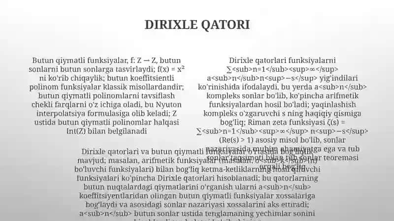 Butun qiymatli funksiyalar 4