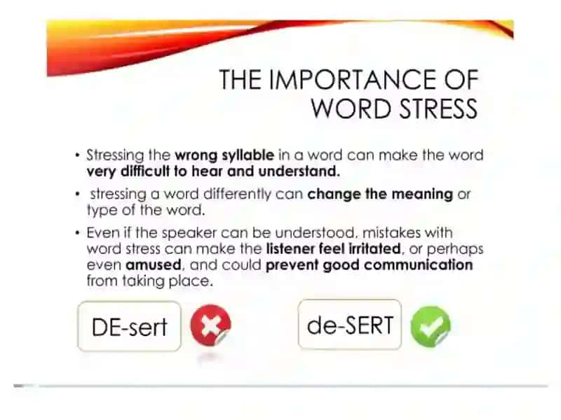 WORD STRESS 4