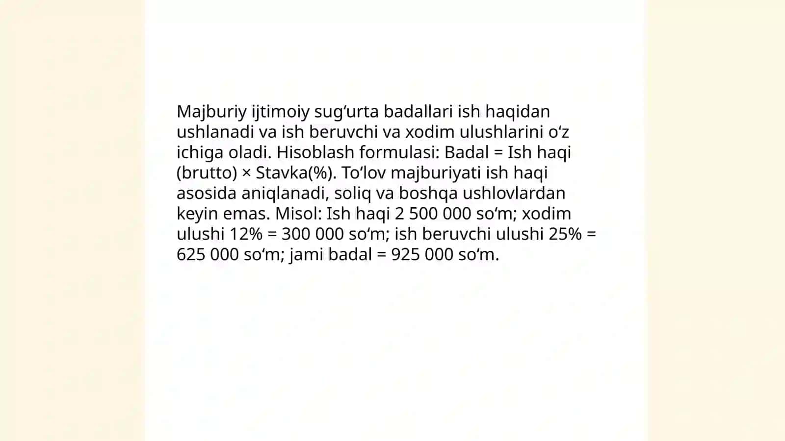 Ish haqidan ushlanmalar hisobi 4