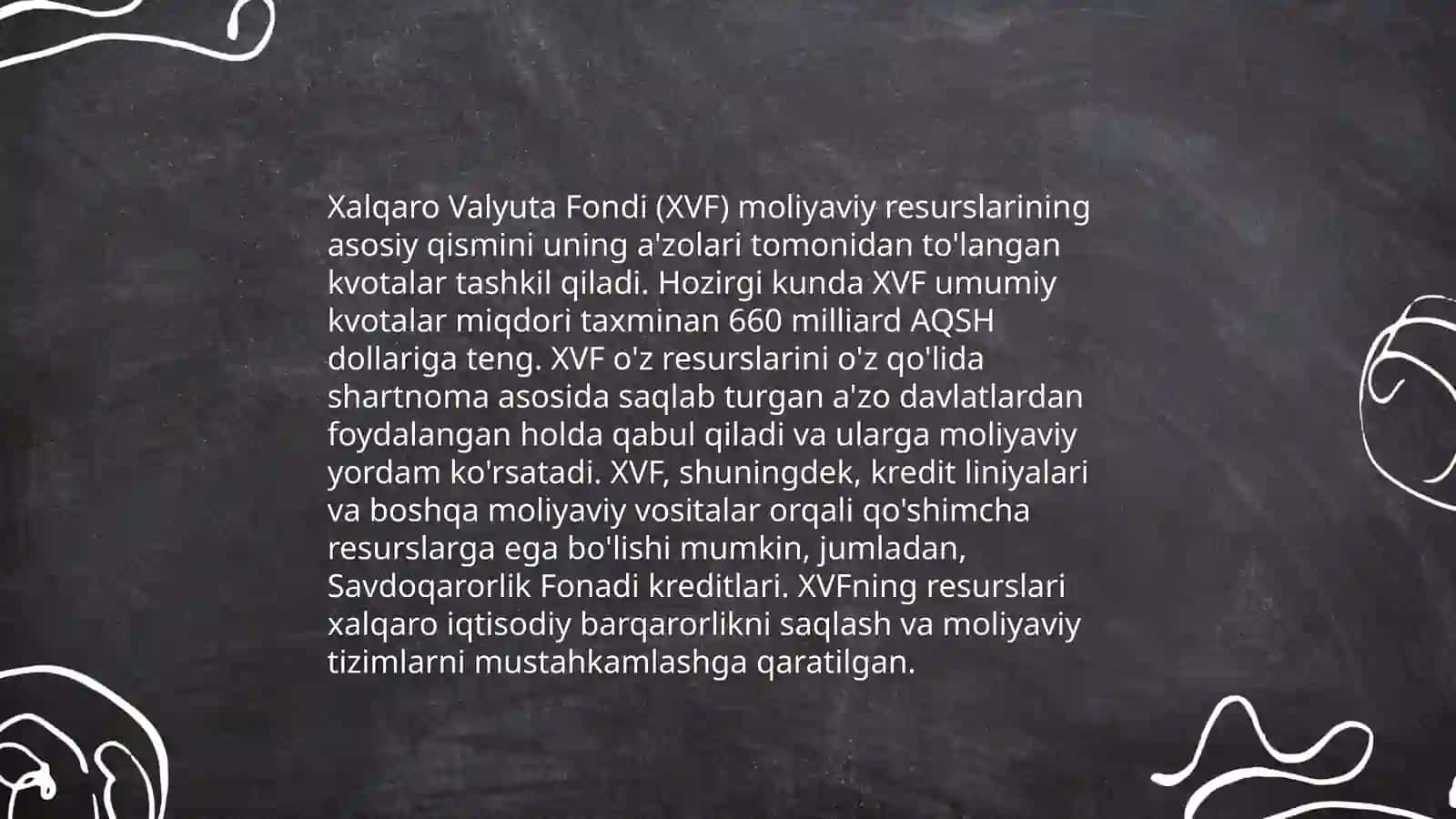 Xalqaro valyuta fondining moliyaviy ko'rsatgichlari 4