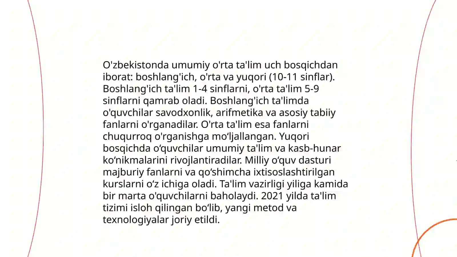 O'zbekiston Respublikasida ta'lim tizimi 4