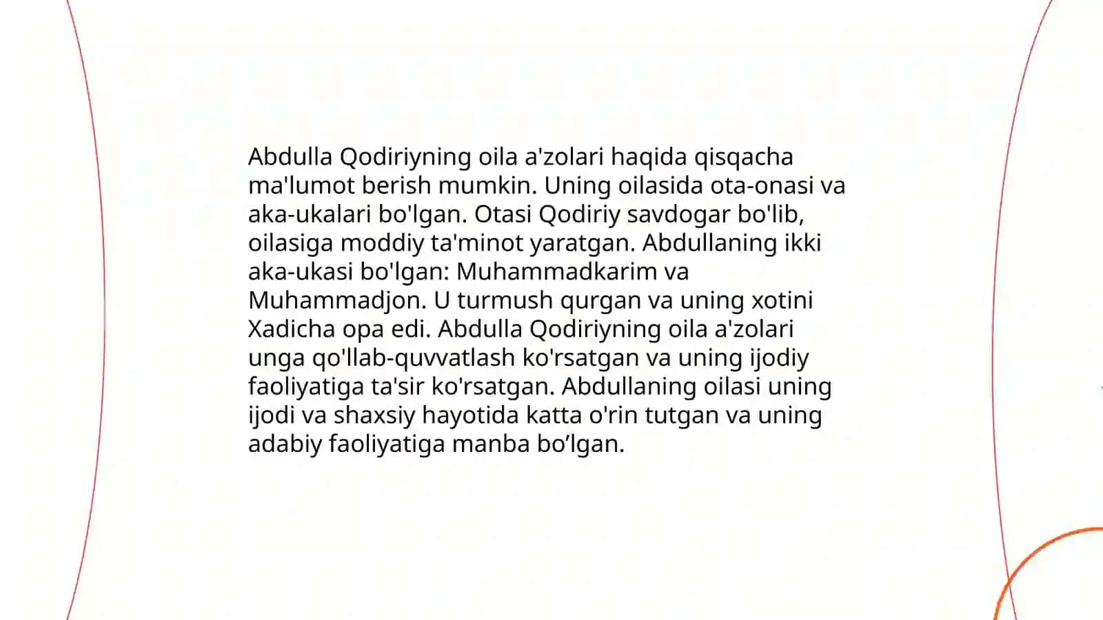 Abdulla Qodiriy hayoti va ijodi 4