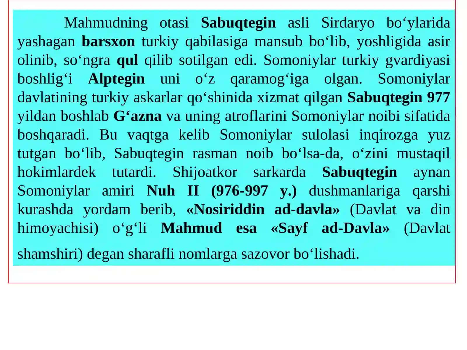 G‘aznaviylar davlati(977-1186) 4